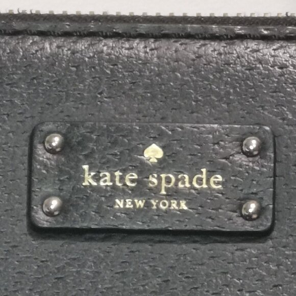 Black/Gold Pebbled Leather Shoulder Bag EUC #261 - Picture 3 of 16